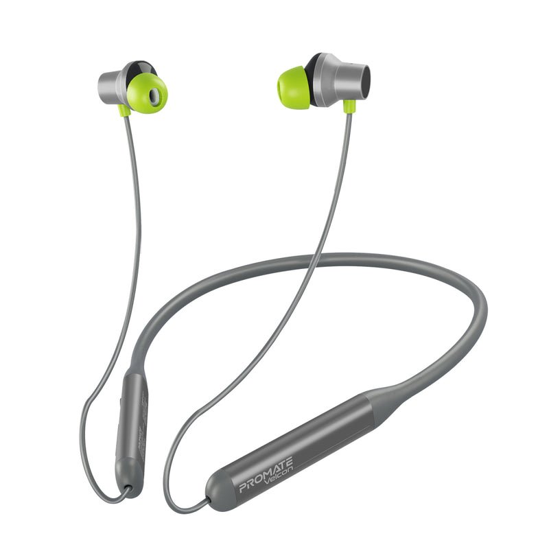 Promate Velcon Wireless Neckband Earphones - Grey