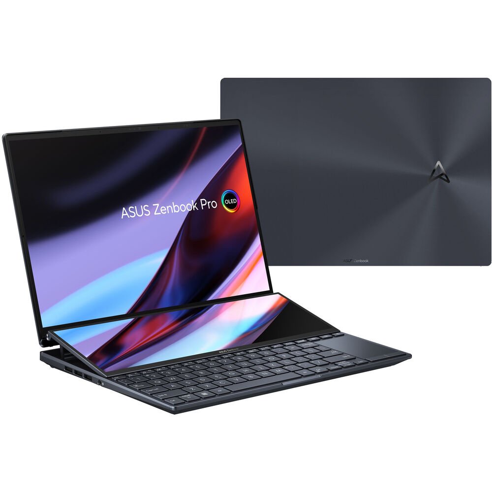 ASUS Zenbook Pro 14 Duo OLED 14.5" 2.8K 120Hz Laptop - Core i7-13700H - 16GB RAM - 1TB SSD - RTX 4050 6GB - Win 11 (Tech Black)