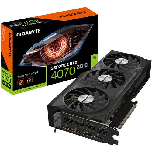 GIGABYTE GeForce RTX 4070 SUPER WINDFORCE OC 12G – 12GB GDDR6X, PCIe 4.0, WINDFORCE Cooling System
