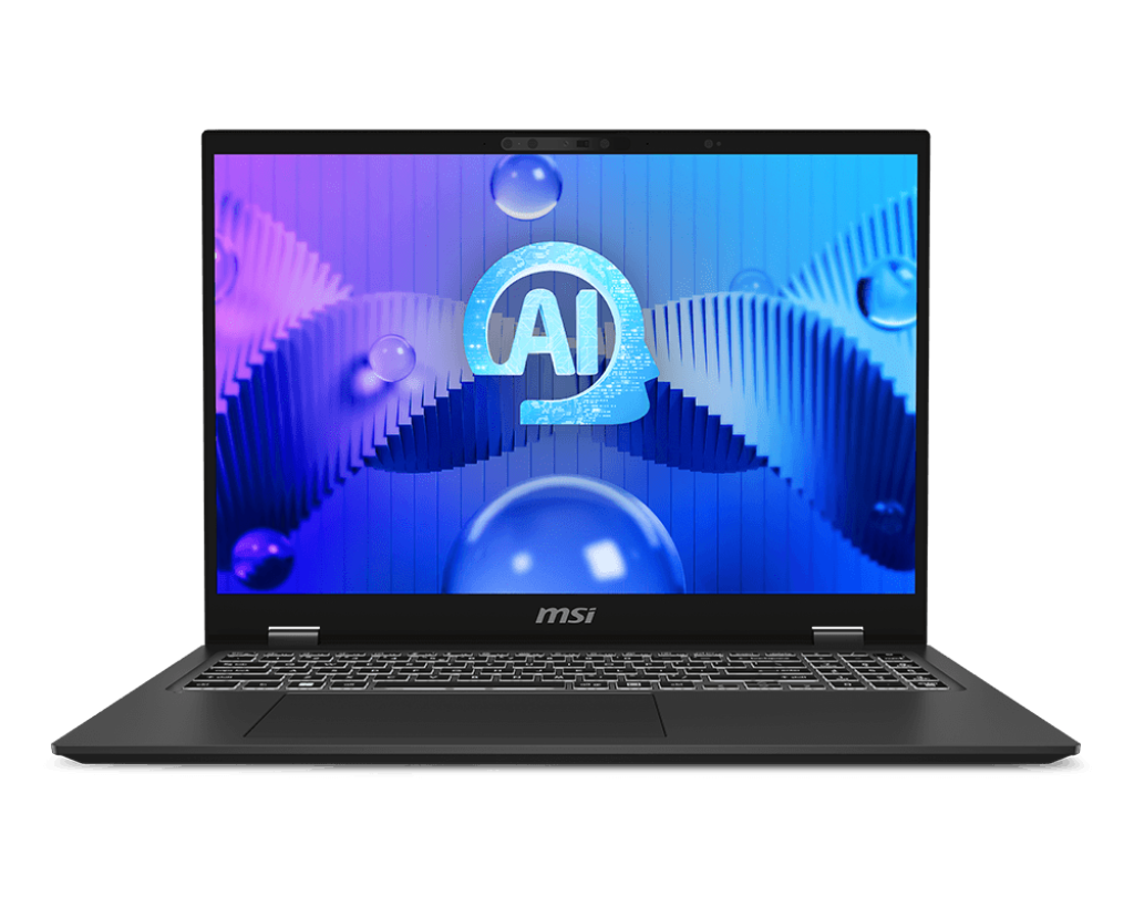MSI PRESTIGE 16 AI Studio B1VEG-065AE Laptop 16” QHD- 2K OLED- Ultra 7 155H- 16GB LPDDR5- 1TB SSD- RTX 4050 6GB- Win11