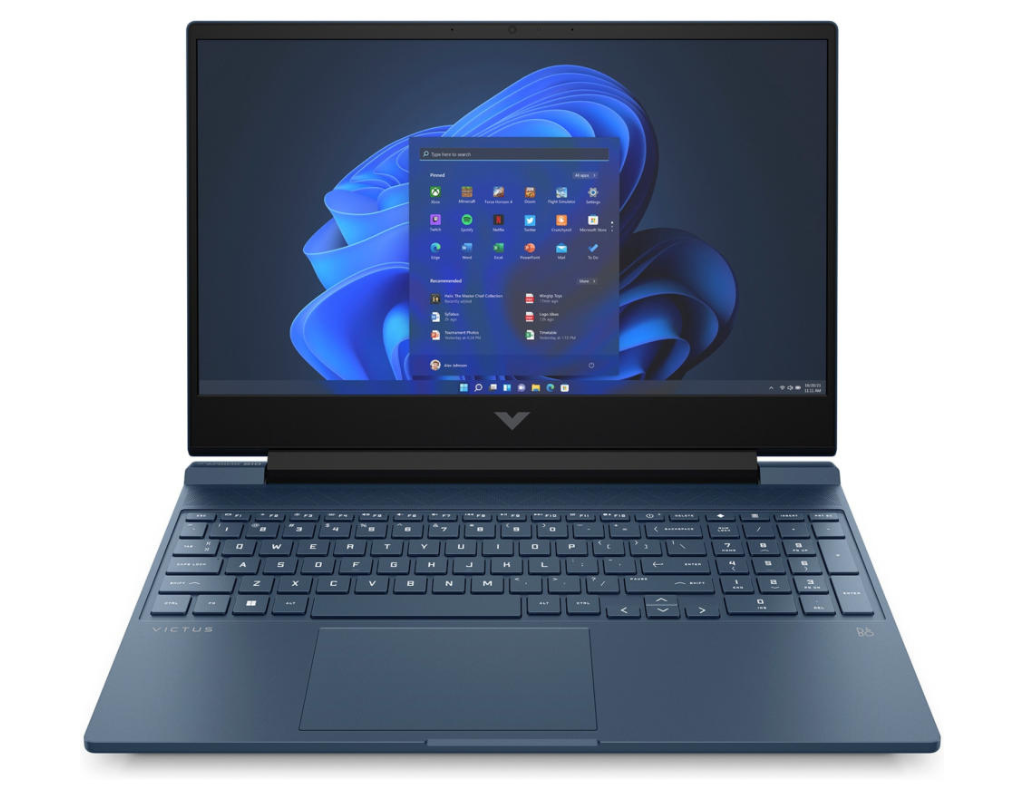 HP Victus Gaming Laptop 15-fa1104ne - Core i7-13700H - 16GB RAM - 512GB SSD - RTX 4050 6GB - WIN 10 Pro K (Performance Blue)