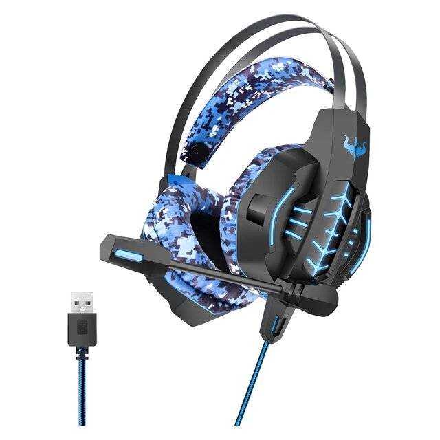 Ovleng Q13 Headphone 7.1 (Black & Blue)Ovleng Q13 Headphone 7.1 (Black & Blue)