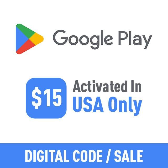 Google Play $15 / Activated In "USA Only"Google Play $15 / Activated In "USA Only"