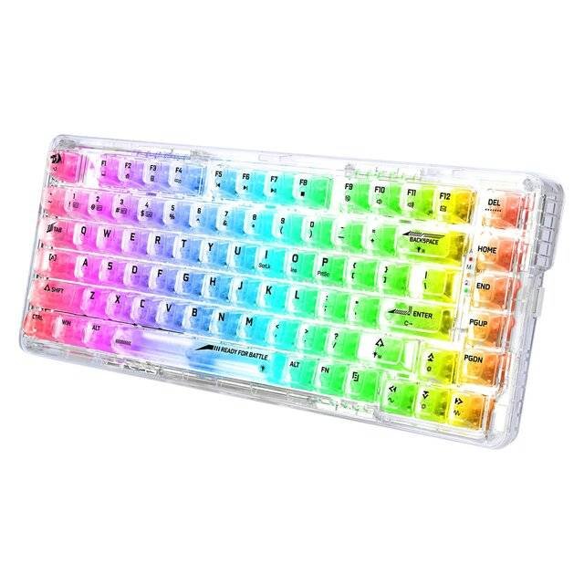 Redragon K649CT Elf Pro RGB Wireless (2.4G/BT/Wired) White [EN]Redragon K649CT Elf Pro RGB Wireless (2.4G/BT/Wired) White [EN]