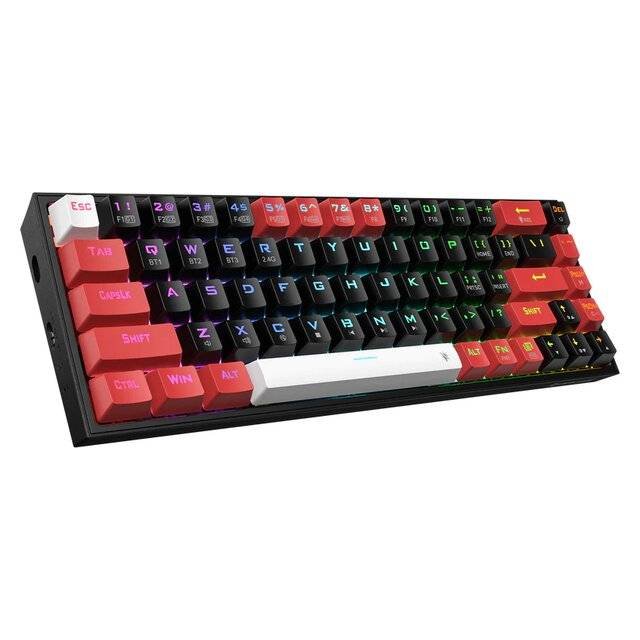 Redragon K631 Castor Pro Wireless Mechanical Keyboard (Black Red White)Redragon K631 Castor Pro Wireless Mechanical Keyboard (Black Red White)