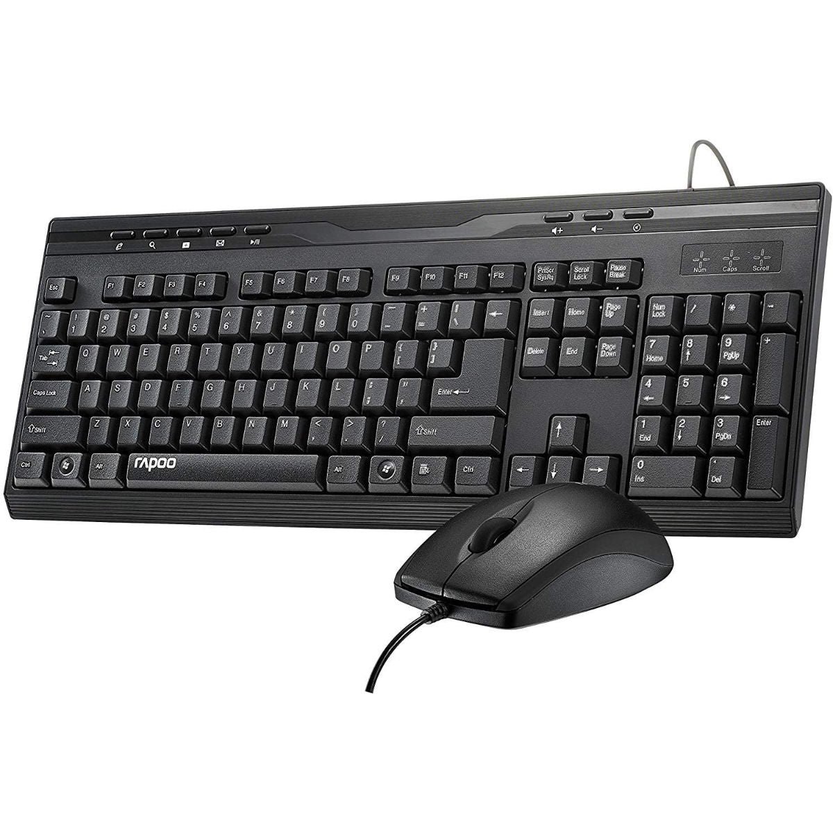 Rapoo NX1710 Wired Keyboard & Mouse Combo - Arabic/English