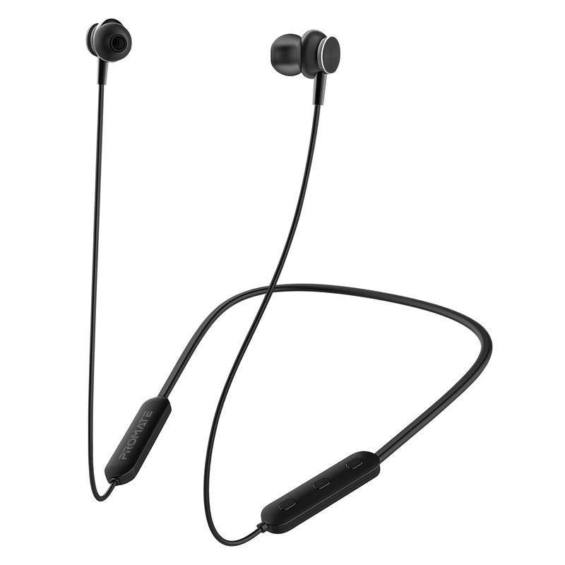 Promate High Performance Dynamic Neckband Wireless Earphones Bali - Black