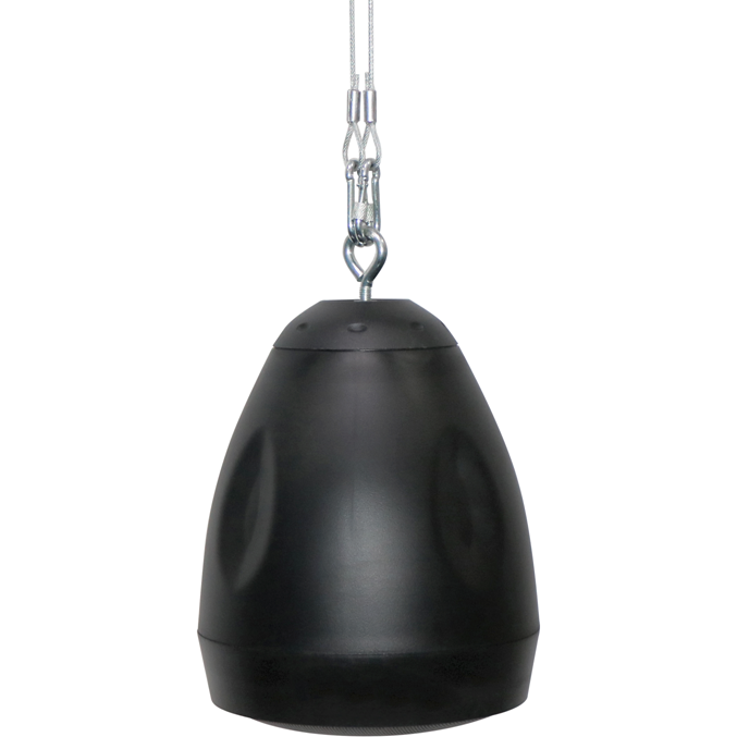 CMX 5.25" Pendant Speaker, 30-15-7.5W/100V+ 8 Ohm, ABS black