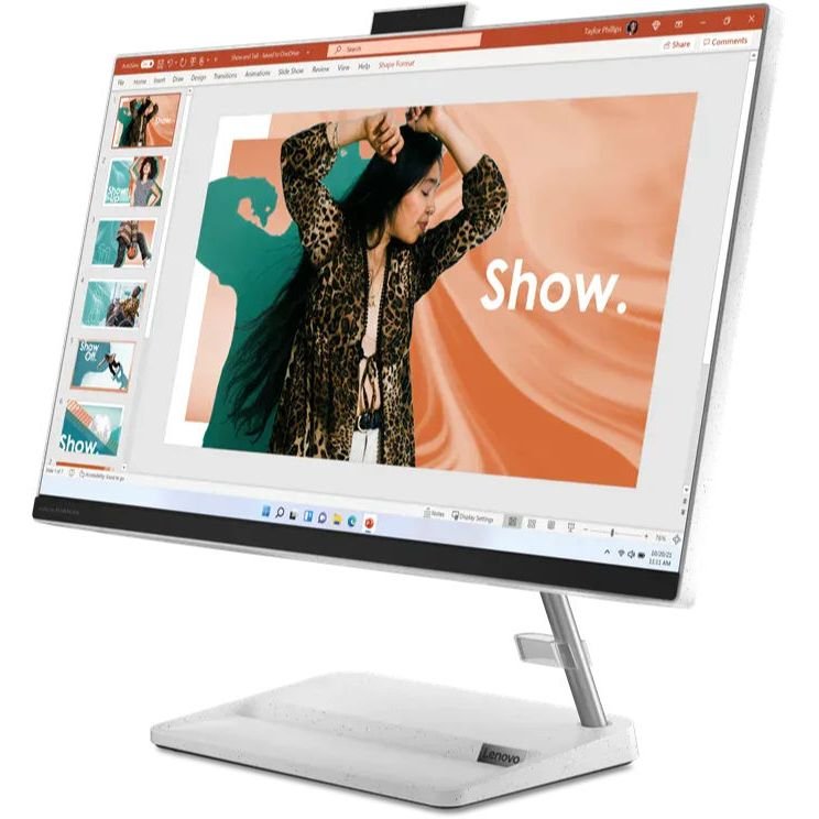 Lenovo IdeaCentre AIO 3 24IAP7 23.8" All-in-One - Core i5-12450H - 8GB RAM - 512GB SSD - Shared - WIN 10 PRO K - White