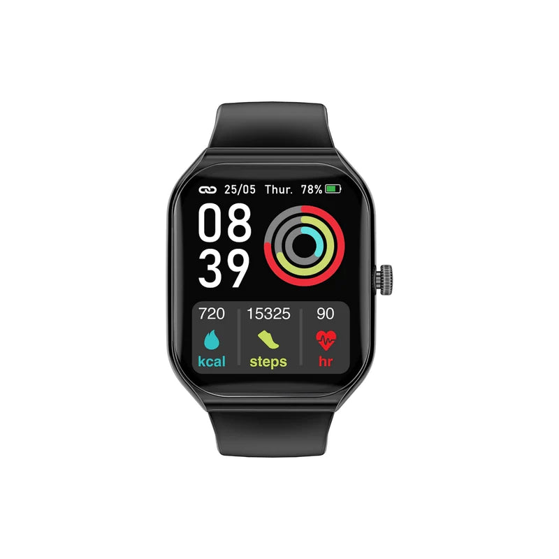 Promate ProWatch-AM19 1.96" Fitness Tracker Smartwatch with BT Calling - Black
