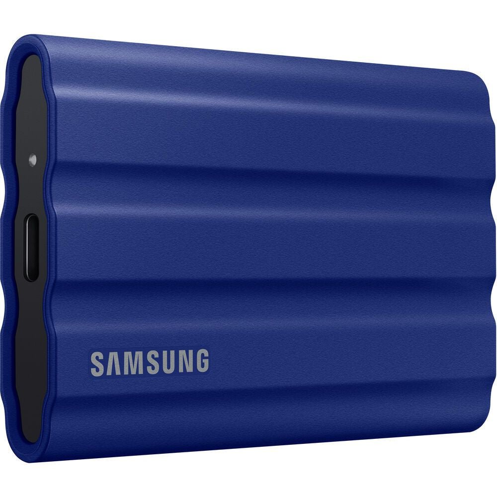 Samsung Portable SSD T7 Shield 1TB – USB 3.2 Gen 2, Up to 1,050MB/s Read, IP65 Water & Dust Resistant, AES 256-bit Encryption, Rugged Design - 1TB / Blue