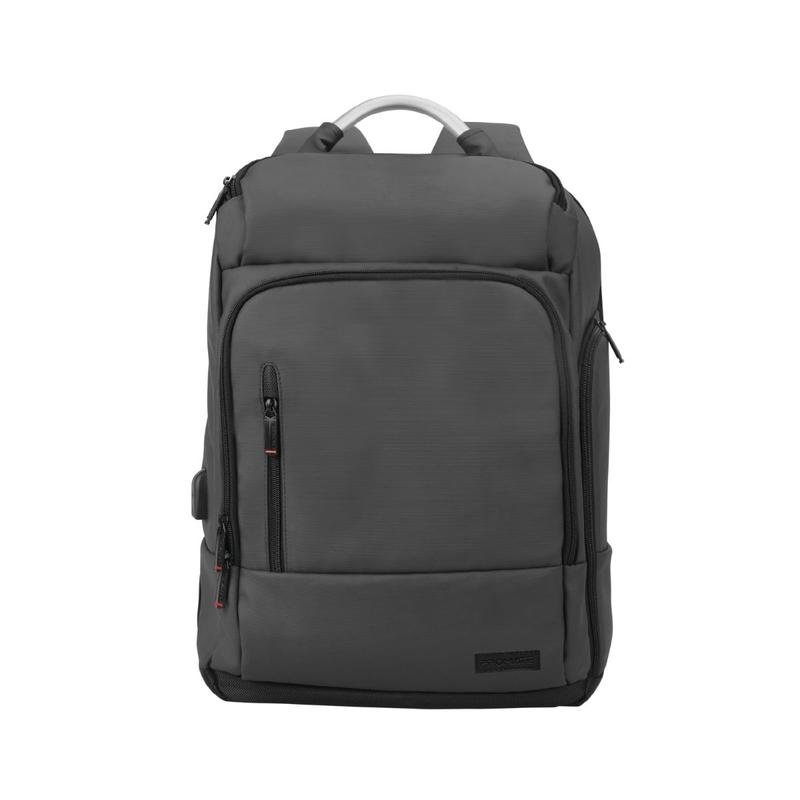 Promate 17.3" Professional Slim Laptop Backpack with Anti-Theft Handy Pocket • TrekPack-BP - Black