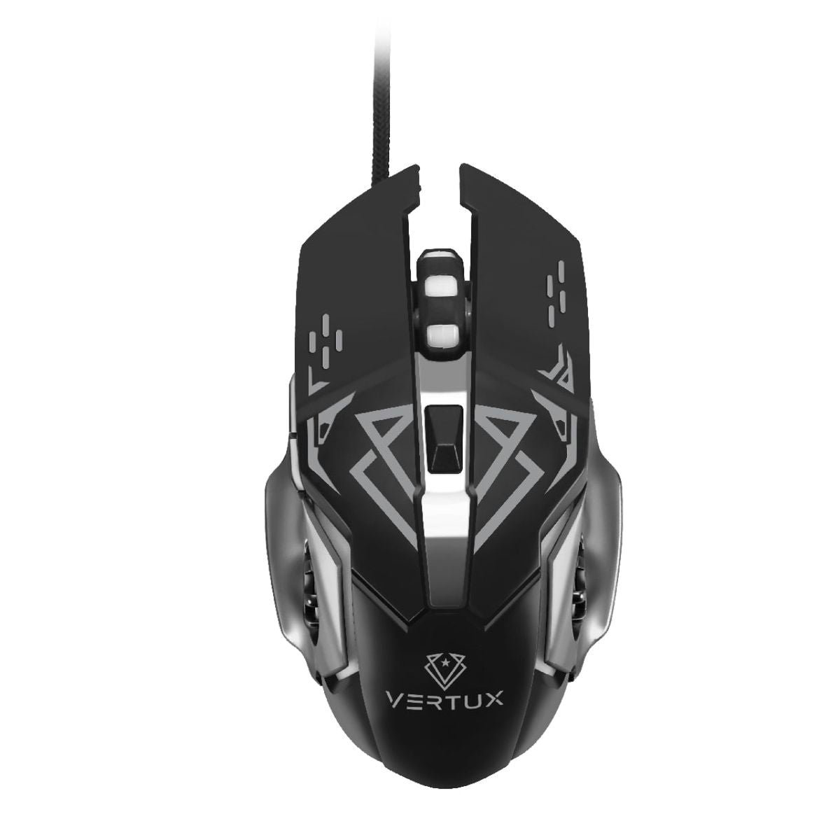 VERTUX Drago Precision Tracking Ergonomic Gaming Mouse - Black