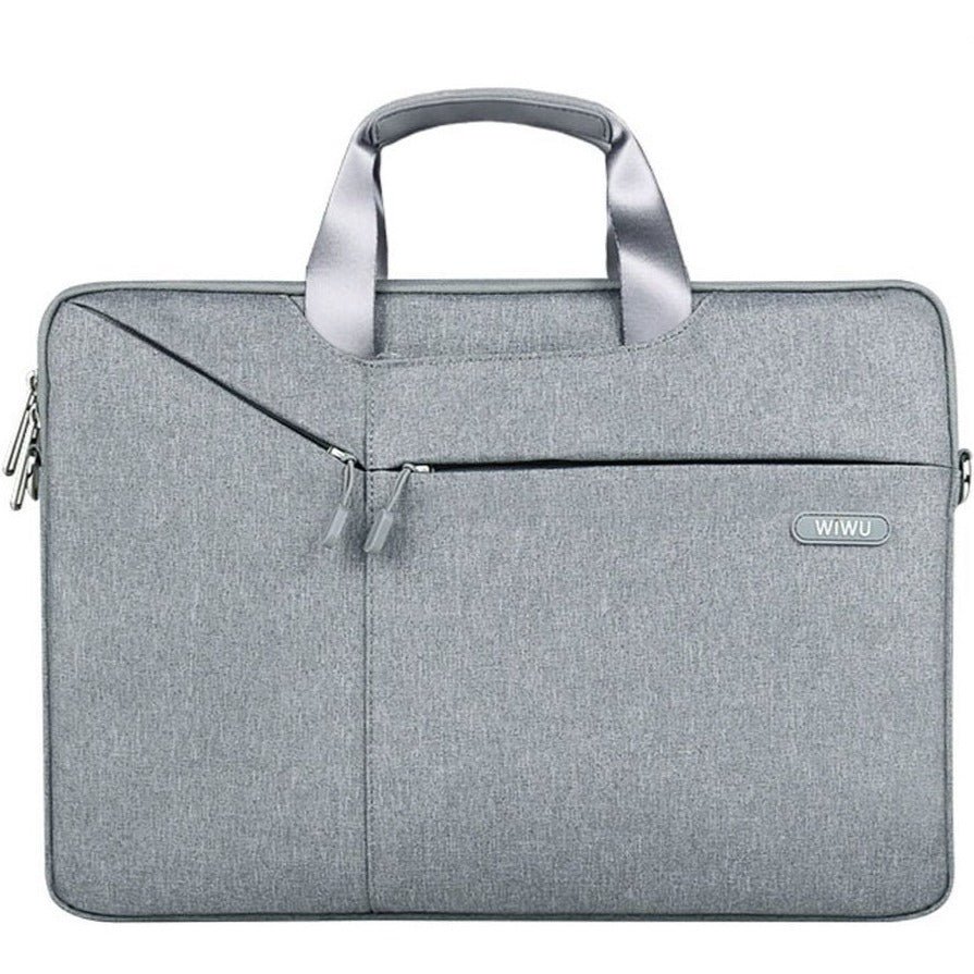 WiWU City Commuter Shoulder Bag - Light Grey / 15.6"