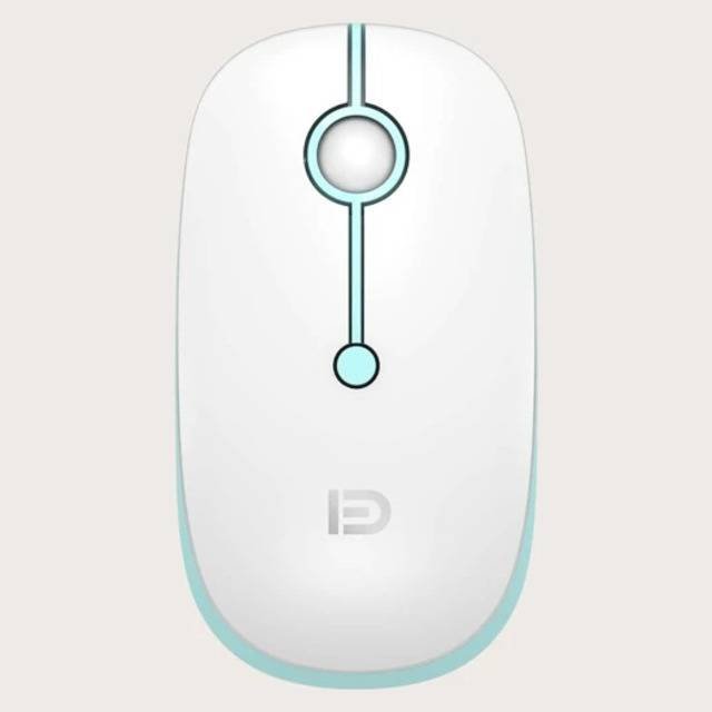 Fude i330 Wireless Mouse (White & Green)Fude i330 Wireless Mouse (White & Green)