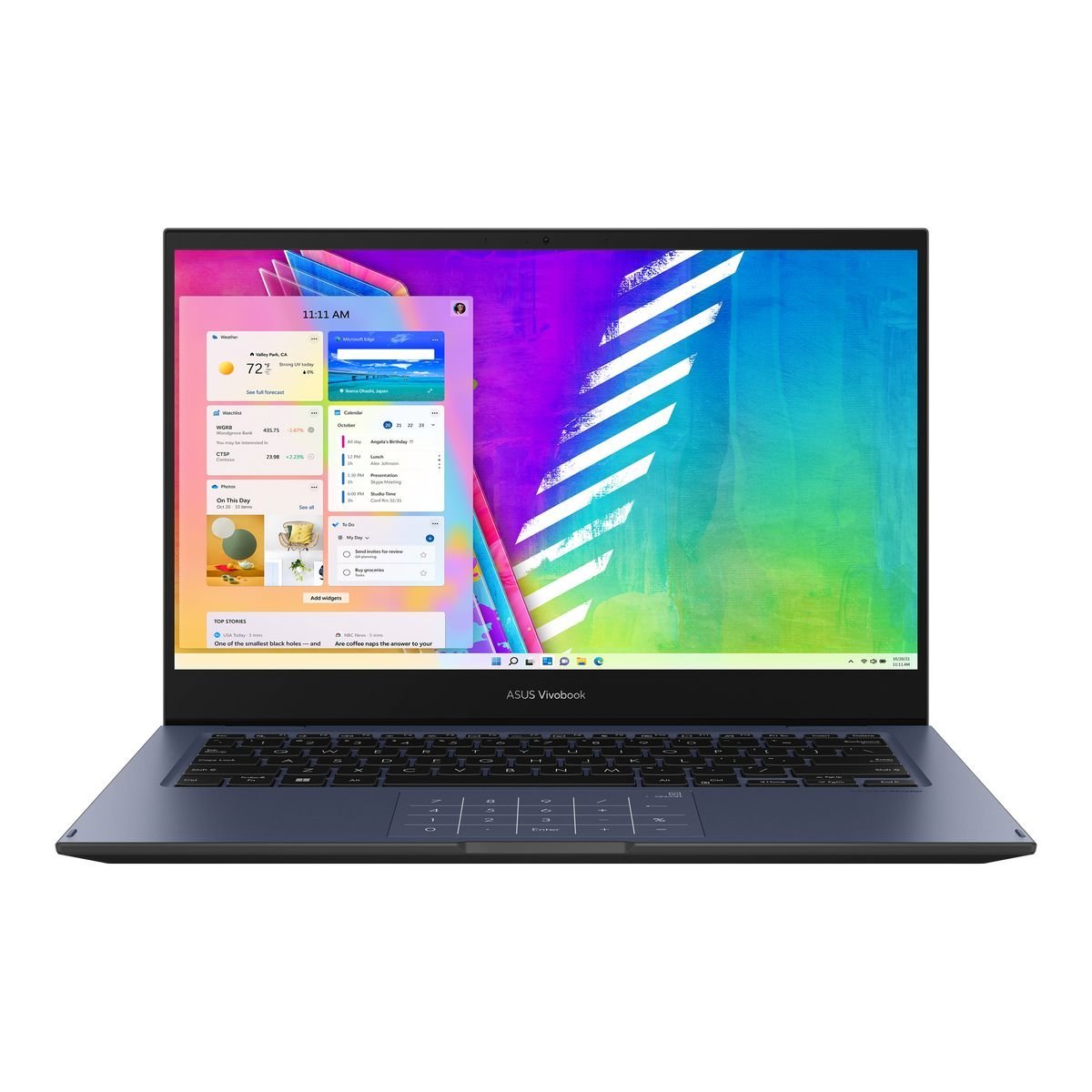 ASUS Vivobook GO 14 Flip TP1401KA-BZ065 14" Touchscreen Laptop - Celeron 4500 - 4GB RAM - 256GB SSD - Shared - WIN 10 PRO K(Quiet Blue)