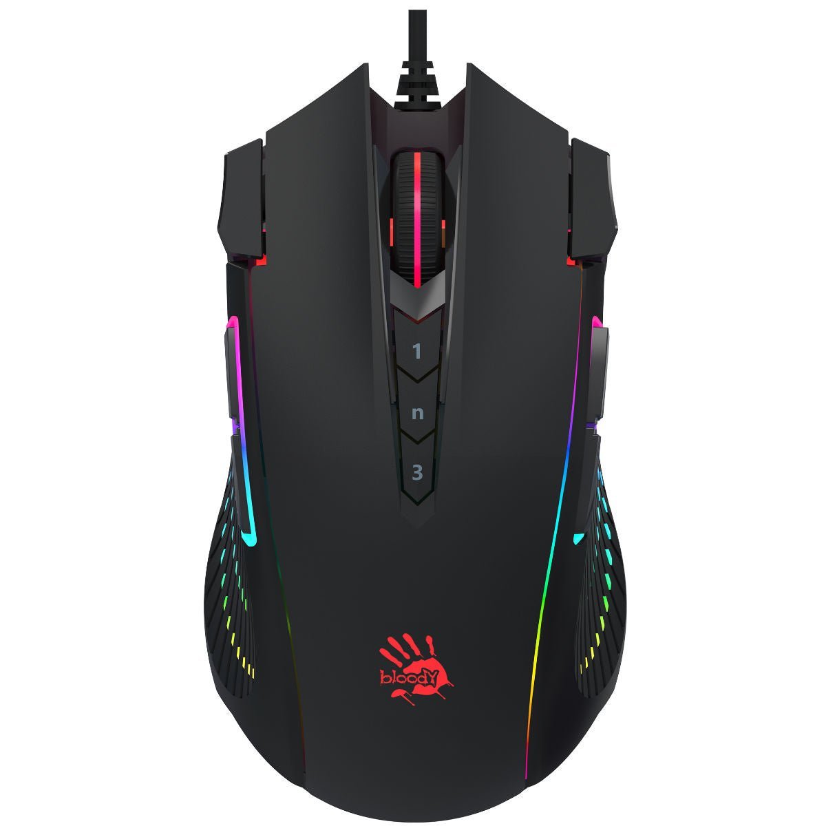 Bloody J90s 2-Fire RGB Gaming Mouse - 8000 CPI