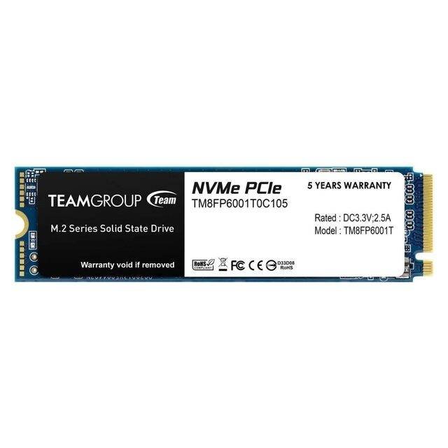 Team Group 512GB MP33 M.2 PCIe G3x4 SSDTeam Group 512GB MP33 M.2 PCIe G3x4 SSD