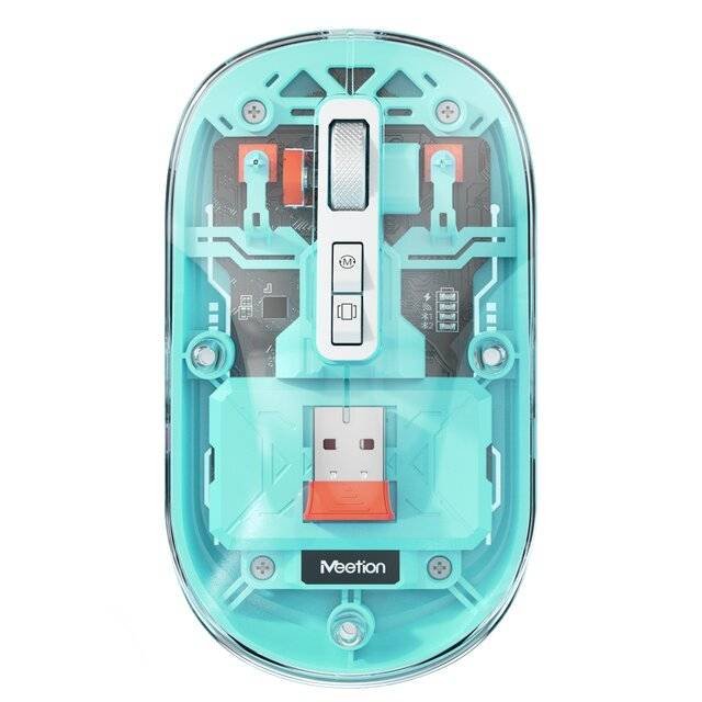 Meetion BTM005 Wireless [2.4G+BT] Mouse (Teal)Meetion BTM005 Wireless [2.4G+BT] Mouse (Teal)
