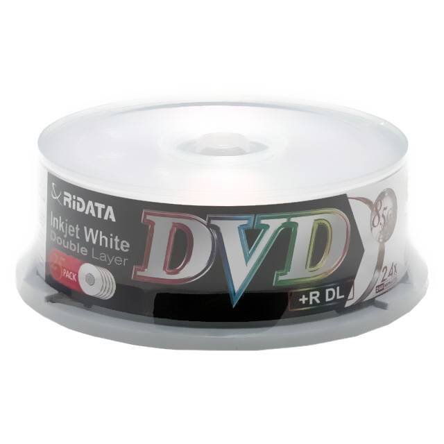 Ridata 8.5GB DVD+R DL (25pcs Pack)Ridata 8.5GB DVD+R DL (25pcs Pack)