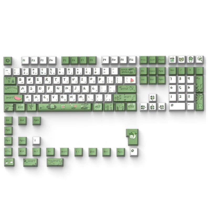 Dye Sub XDA Frog Arabic Keycaps