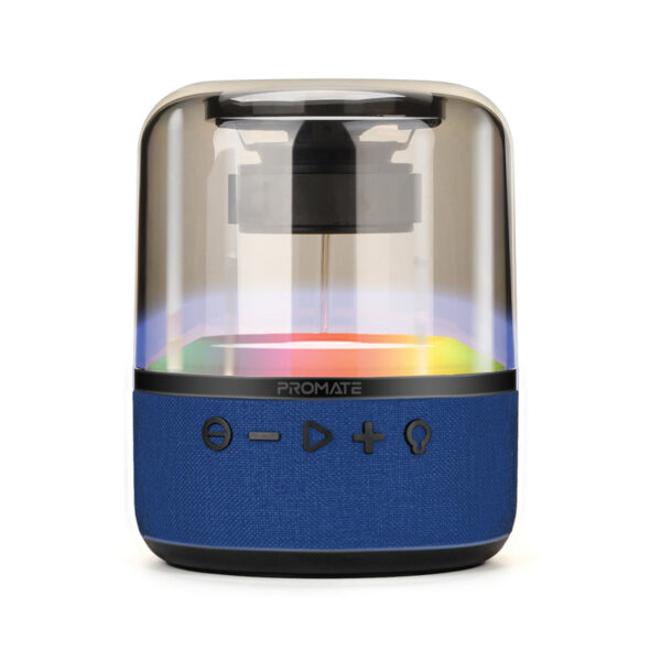 Promate Glitz-L 10W LumiSound 360° Surround Sound Speaker - Blue