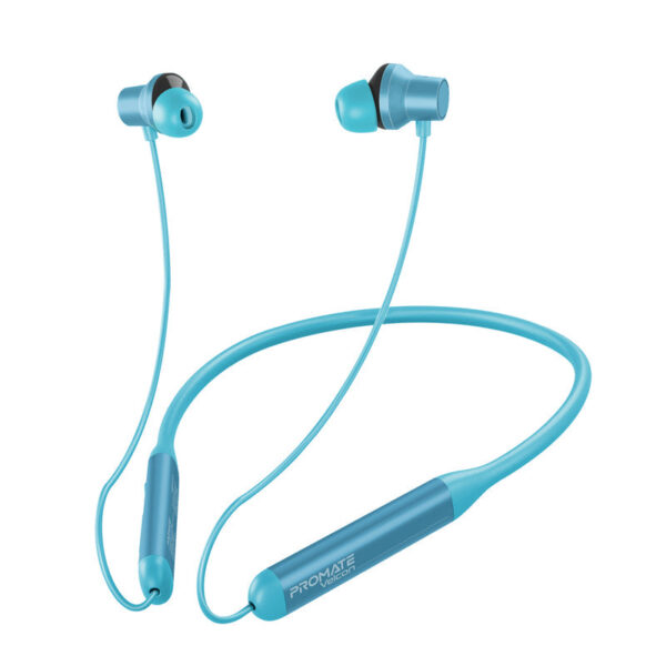 Promate Velcon Wireless Neckband Earphones - Blue