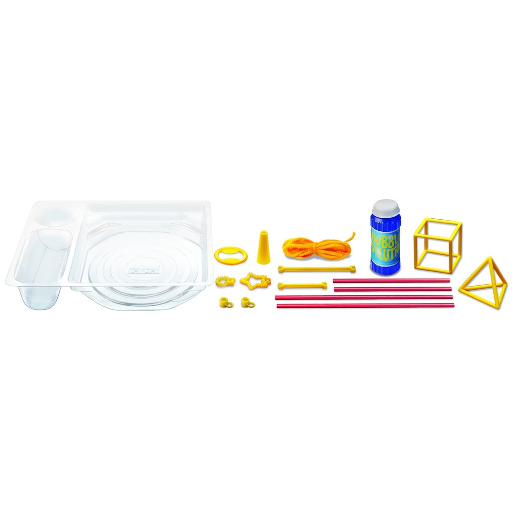 4M Bubble Science Kit – Create Giant Bubbles, Explore Bubble Geometry, Includes Wands & Solution, Ages 5+, Model 00-03351
