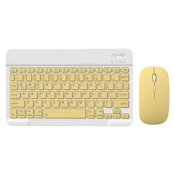 Mouse & Keyboard Wireless BT Kit [EN/AR] (Yellow)