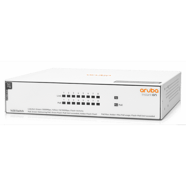 Aruba Instant On 1430 8G Class4 PoE 64W Switch (R8R46A)