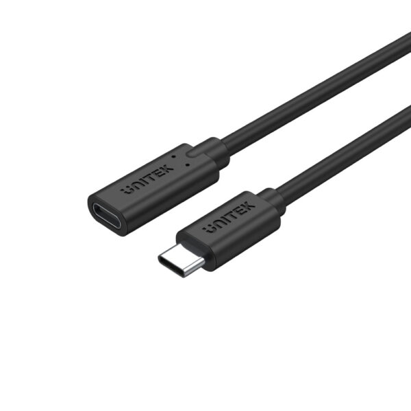 Unitek USB-C Extension Cable with 4K@60Hz, 100W Power Delivery and 10Gbps Data (USB 3.2 Gen2) - 1M