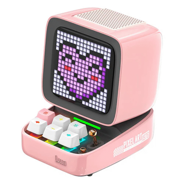 Divoom Ditoo-Pro Retro Pixel Art Bluetooth Speaker - Pink