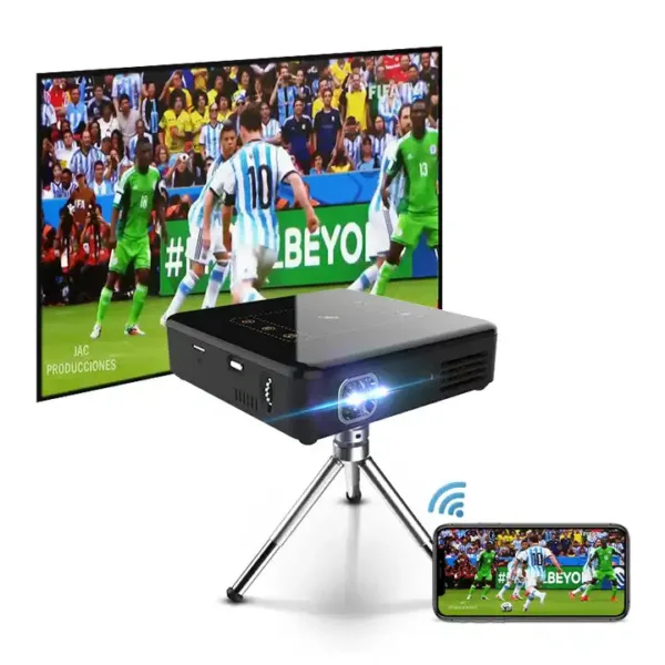 Hotack Smart HD D13 4K DLP Android Projector Mini Mobile LED WiFi Projector For Home Business Office Portable Projectors