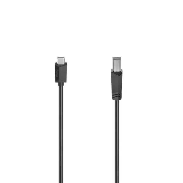 Hama USB-C Cable, USB-C Plug – USB-B Plug, USB 2.0, 480 Mbit/s, 1.50 m