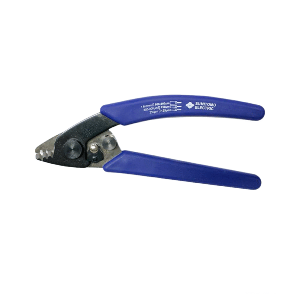Sumitomo JR-M03 Fiber Jacket Remover, Strips 250µm, 900µm Coatings and 1.6–3mm Jackets, Lightweight Hand Tool for Single Fiber
