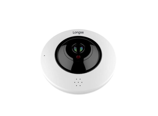 Longse LMDERL400 4MP Fisheye Box IP Camera – 1.1mm Lens, 15m IR, 4G Storage, HDR 120dB, IP67, PoE