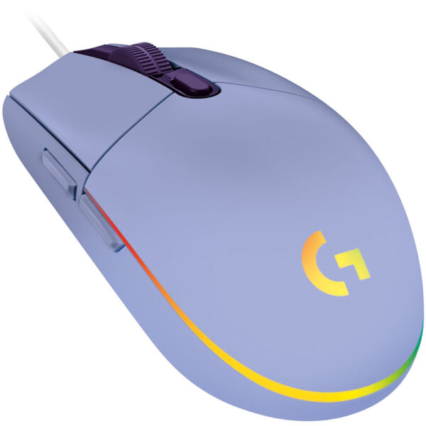 Logitech G203 LIGHTSYNC RGB 6 Button Gaming Mouse - Lilac