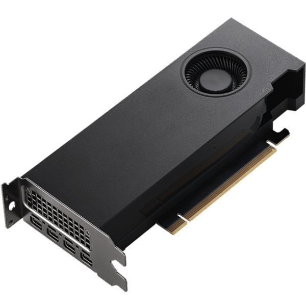 PNY NVIDIA RTX A2000 12GB GDDR6 ECC, 3328 CUDA Cores, PCIe 4.0, 70W, Low-Profile Dual-Slot, 4x Mini DisplayPort