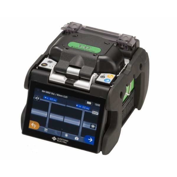 Sumitomo Electric T-57C+ Fusion Splicer with NanoTune, High-Precision Fiber Optic Splicing Tool, Touchscreen, Built-in Wireless LAN