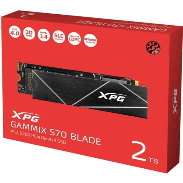 XPG GAMMIX S70 BLADE PCIe Gen4x4 M.2 2280 Solid State Drive - 2TB