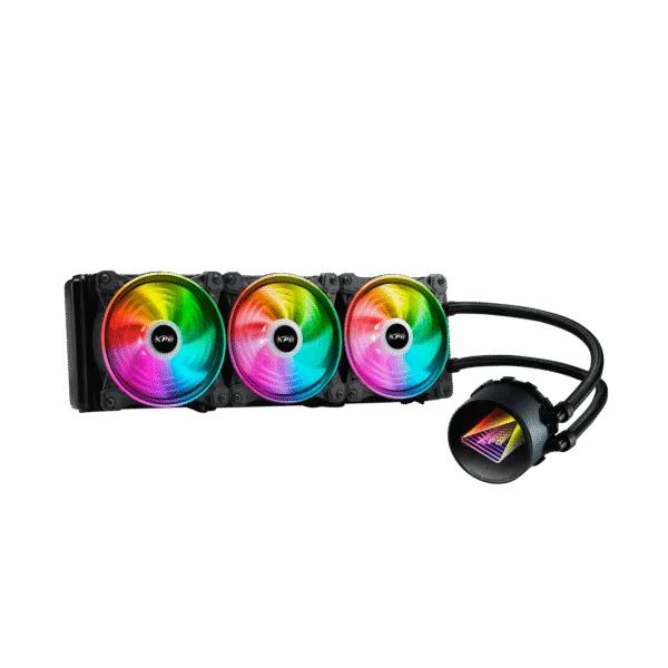 XPG Levante X 360 All-in-One ARGB CPU Liquid Cooler - 4.72 Maximum Fan Diameter -2000 RPM - Fluid Dynamic Bearing - 4-Pin - Black