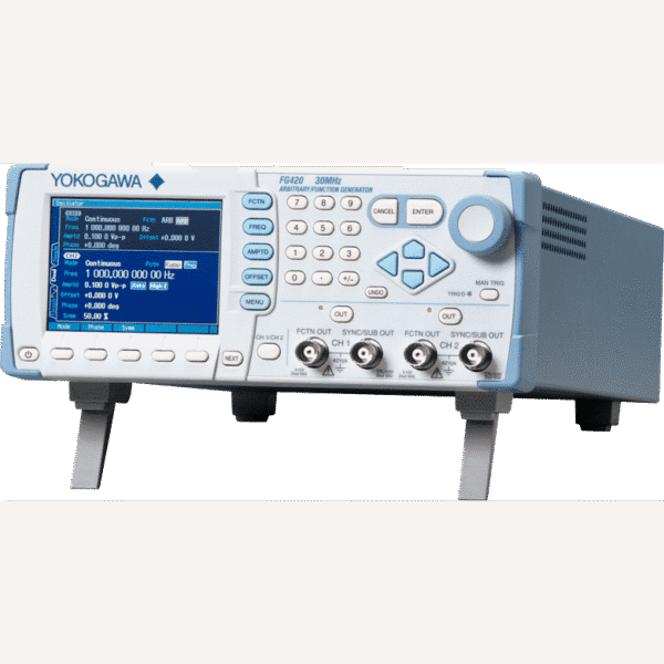 Yokogawa FG410 Arbitrary/Function Generator – 1 Channel, 30 MHz, 20 Vp-p Output, 3.5" LCD, Sweep, Burst, PWM, USB/GPIB Interface