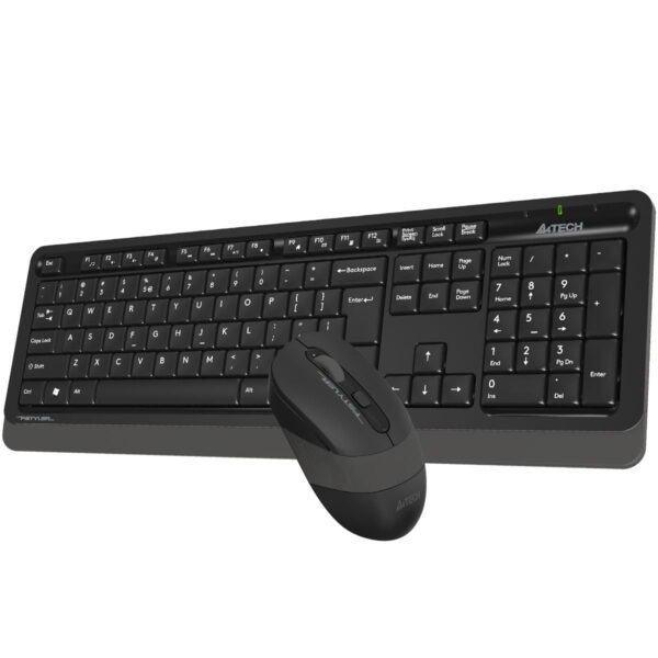 A4Tech FG1010 Fstyler Sleek Wireless Keyboard & Mouse Combo - Arabic/English - Grey