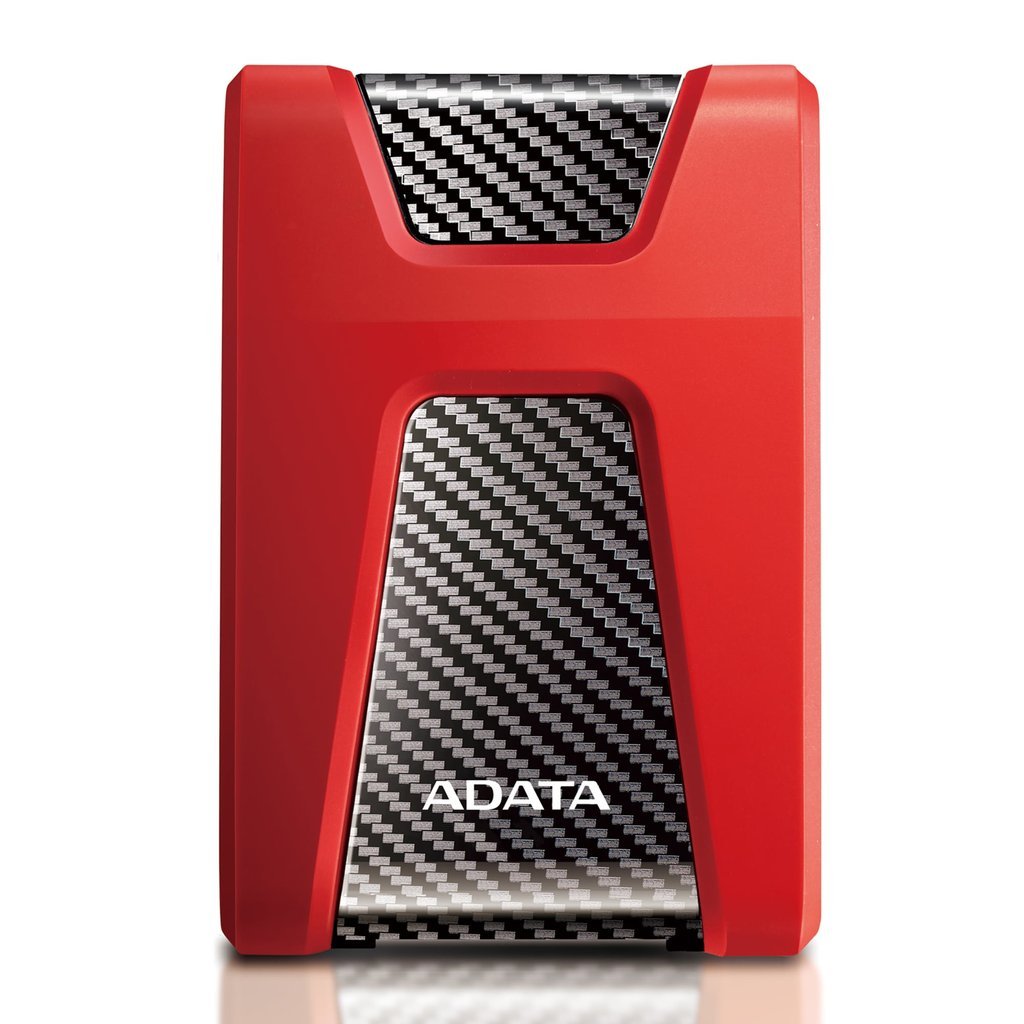 ADATA HD650 Anti-Shock External Hard Drive - 1TB - Red