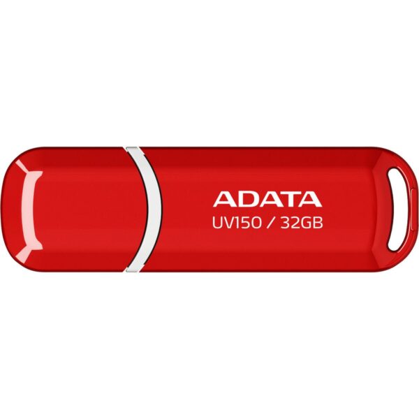 ADATA UV150 USB 3.2 Snap-on Cap Flash Drive - 32GB / Red