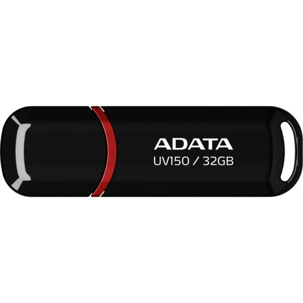ADATA UV150 USB 3.2 Snap-on Cap Flash Drive - 32GB / Black