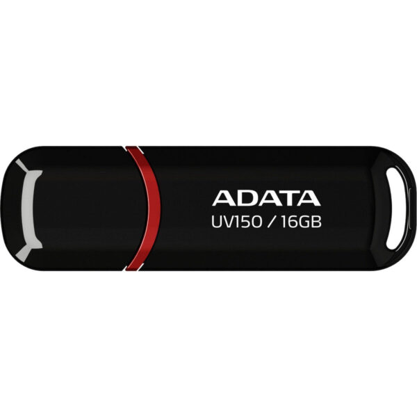 ADATA UV150 USB 3.2 Snap-on Cap Flash Drive - 16GB / Black