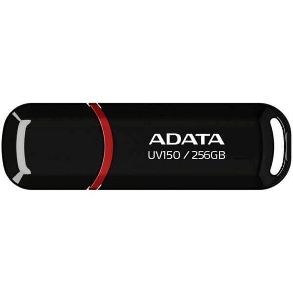 ADATA UV150 USB 3.2 Snap-on Cap Flash Drive - 256GB / Black