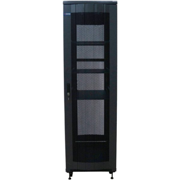 Atlantic Rack Server Cabinet 60cm Extra Wide -100cm Deep Enclosure with Vented Front & Rear Doors -Grid - 42U