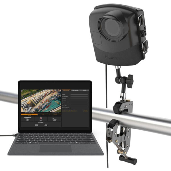 Brinno BCC2000 Plus Construction Time Lapse Camera Bundle – Full HD TLC2000 Camera, 32-ft Extender Kit, IPX5 Waterproof Housing, Industrial Clamp, 1-Year Battery Life